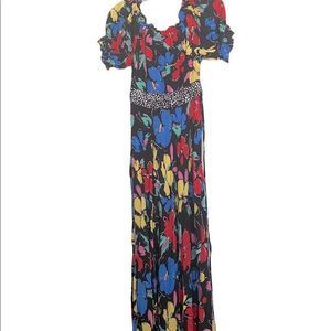 New Rixo X Target Floral Off Shoulder Dress size 6.